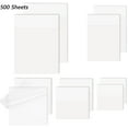 Transparent Sticky Notes, 5 Sizes Clear Sticky Notes Pads, Waterproof
