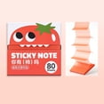 thumbnail image 1 of Transparent Sticky Notes 80 Sheets Pull-Out Dispenser Strong Adhesive for Journaling Note Taking,1PC,Orange, 1 of 9