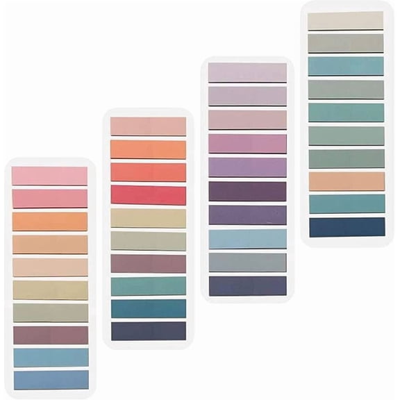 Transparent Sticky Notes - 800 Sheet | Colorful Clear Plastic Memo Pads | Oil-Based Pen Friendly