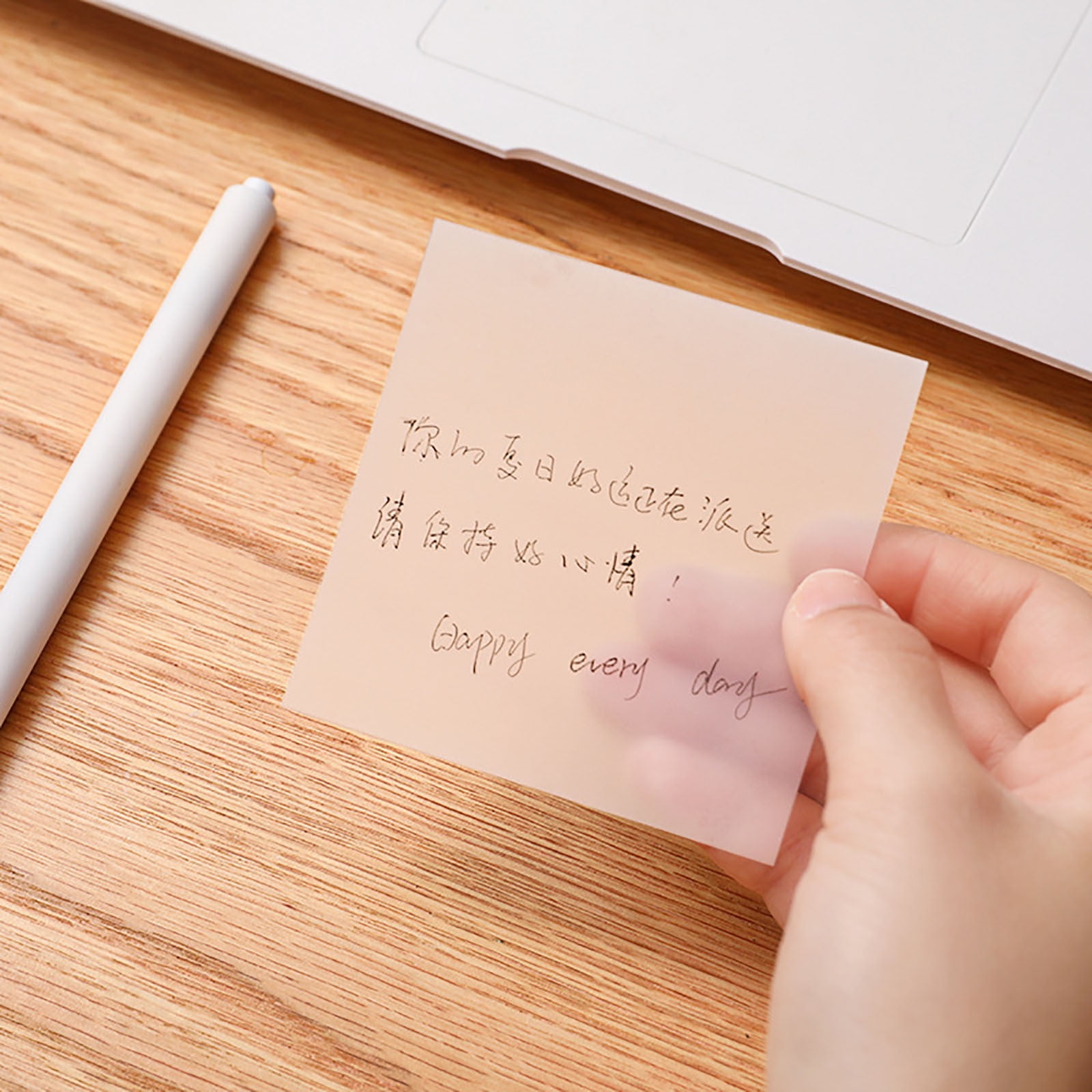 Transparent Sticky Notes Clear Sticky Notes Waterproof Self - Temu