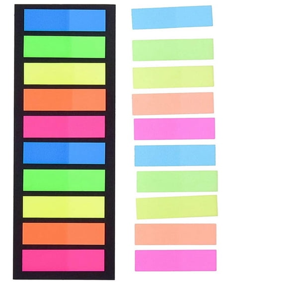 Transparent Sticky Notes and Fluorescent Note Pads Set, Waterproof Self-Adhesive Clear Memo Pads for Book Annotation and Office Document Highlighting Office & Craft & Stationery Stationery Supplies