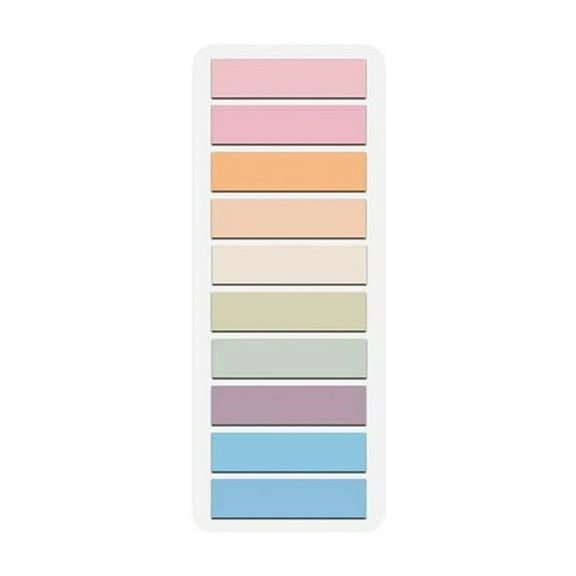 Transparent Sticky Pads Morandi Theme For Book Study And Office Use, Super-Value Pack With 6 Pads 50 Sheets Each 3X3 Inches, Portable And Reusable Removable Adhesive Notes For