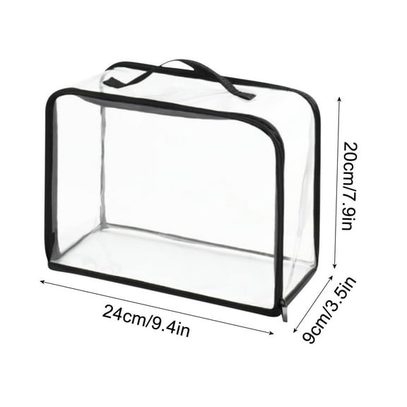 Transparent Storage Bag Large Capacity Organizer | Modern Minimalist Plastic Foldable Visual Storage Box | Portable Breathable Odorless Clothes Packing Solution | 1 Piece