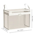 thumbnail image 1 of Transparent Storage Bags With Carrying Handles,Clear Pvc Storage Organizer Bin Foldable,Transparent Clothes Storage Box With Zipper,Storage Containers.White-M, 1 of 6