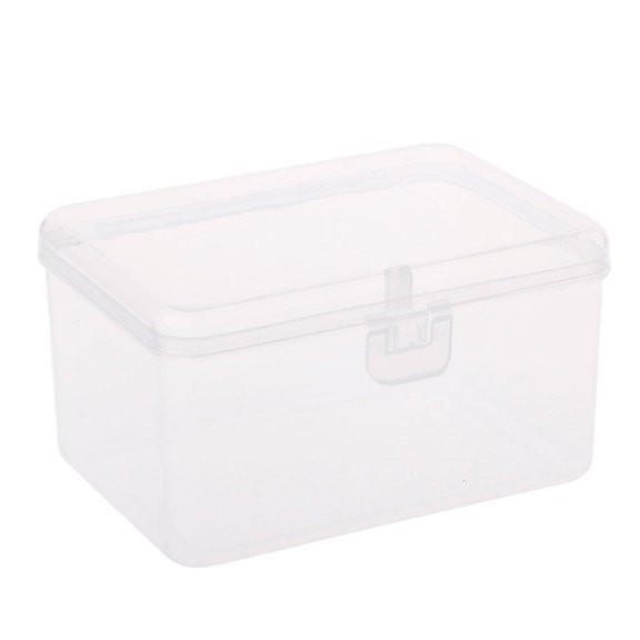 Small Transparent Storage Box Cards Chip Hardware for Case Holder Jewelry Organi