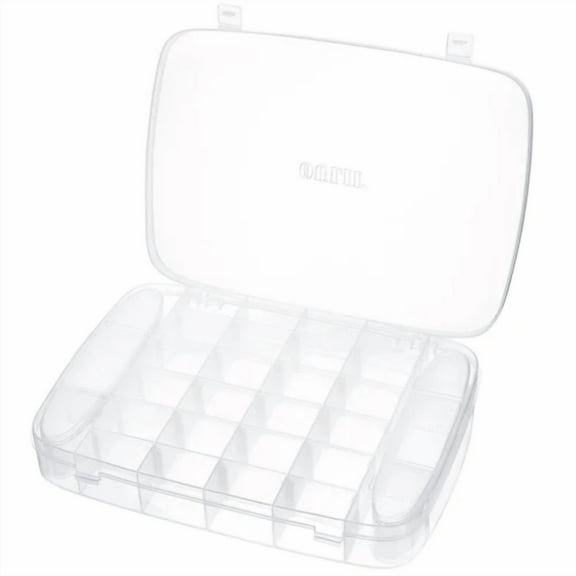 Transparent Storage Box With Dividers Compartment Organizer Jewelry