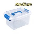thumbnail image 1 of Transparent Storage Box with Lid - Stackable Clear Plastic Organizer for Living Room Bedroom Toys Clothing, Home Clutter Solution, 1 of 7