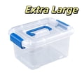 thumbnail image 1 of Transparent Storage Box with Lid - Stackable Clear Plastic Organizer for Living Room Bedroom Toys Clothing, Home Clutter Solution, 1 of 7