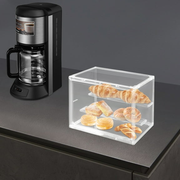 Transparent Storage Showcase, 27x18x22cm PET Injection-Molded Case, 22lbs Load Capacity, Layered Design for Multi-Angle Viewing, Perfect for Shops, Offices, and Home Collections
