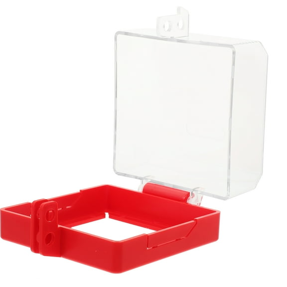 Wall Button Cover Lockout Box Transparent 1 Set Push Button Switch Cover Cap