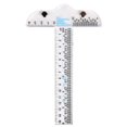 thumbnail image 1 of Transparent T-Ruler for Drafting and General Layout Work Scrapbooking Drafting Tools Scale Ruler for Crafting Zero-Centering Ruler with Inches and Metric Measuring Tool, 1 of 9
