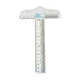 thumbnail image 1 of Transparent T Ruler Drawing Tool Multifunctional Measurement Clear Scale For Craft Design, 1 of 9