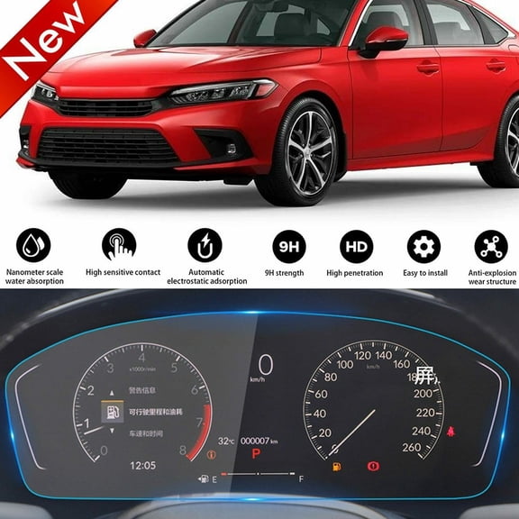 Transparent TPU Car Dashboard Screen Protector for Honda Civic For 11th