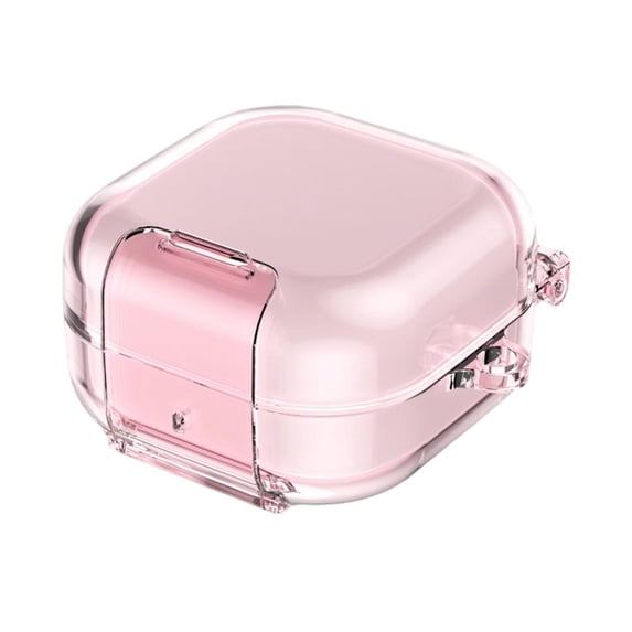 Transparent TPU Protective Case Compatible with Galaxy Buds 4 / 4 Pro, Earbuds Cover with Stand and Lock Design