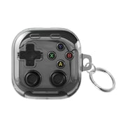 Transparent TPU Protective Case for Samsung Galaxy Buds 4 / Buds 4 Pro Headphones, Secure Locking Mechanism, 3D Pressure-Relief Buttons, Phone Stand Function, Includes Hook