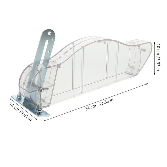 FONDOTIN Universal Transparent Table Saw Guard with Wood Chip , Plastic Cover for Enhanced Safety