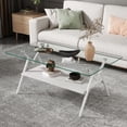 thumbnail image 1 of Transparent Table - Smooth Edged Glass - Living Room Decor - Sturdy for Long Use, 1 of 5