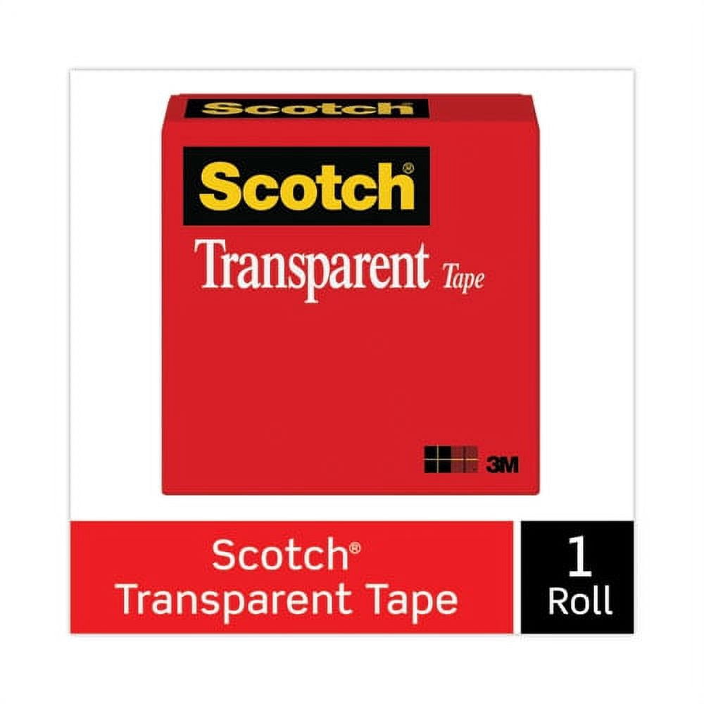 Transparent Tape, 1" Core, 0.75" X 36 Yds, Transparent | Bundle of 10 Rolls