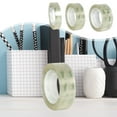 thumbnail image 1 of Transparent Tape under $5! CQCYD Transparent Stationery Tape 1.0/1.2/1.8cm, Clear Packaging Tape for Office Study, Adhesive Sealing Tape, Multipurpose Craft Tape for Gift Wrapping, 1 of 9