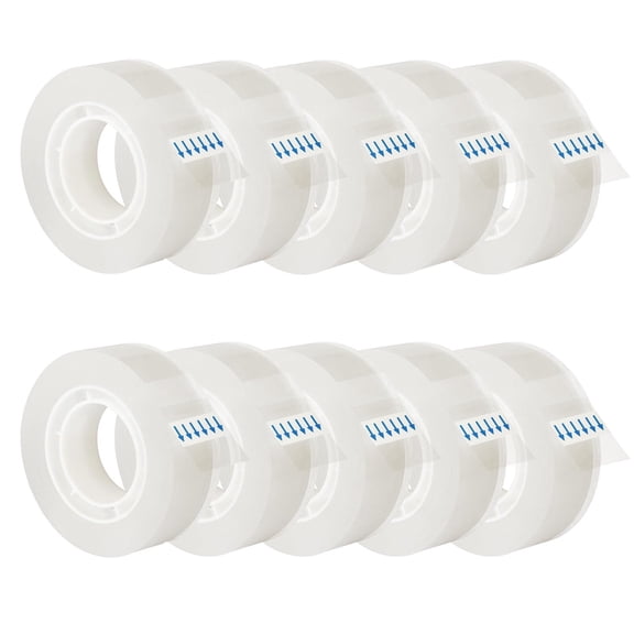 Transparent Tape Refills,Bexikou 12 Rolls Clear Tape, Wrapping Tape,3/4-Inch Clear Tape,Invisible Tape,Clear Gift Wrapping Tape for Office, Home, School