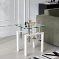 thumbnail image 1 of Transparent Tempered Glass Material / Good for Couch and Reception Areas / 2 - Layer Side Table, 1 of 3