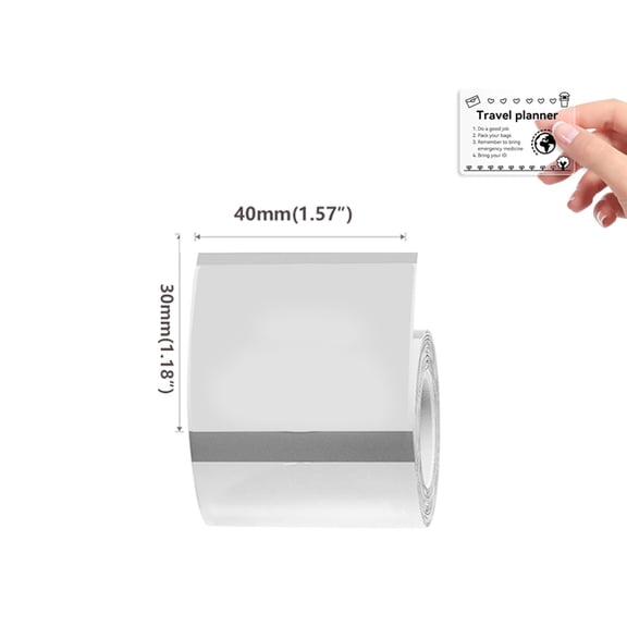 Transparent Thermal Labels Compatible with many thermal label printer M100 M110 M220 M200 M120 M221 M150 M250 M260