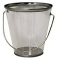 Transparent Tin Pail with Handle, 4.6