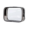 thumbnail image 1 of Transparent Toiletry Bag, Travel Makeup Organizer, Leakproof Clear Travel Pouch for Toiletries and Cosmetics, Durable Lightweight Portable Bathroom and Beach Accessory, 17x6x12cm, 1 of 6