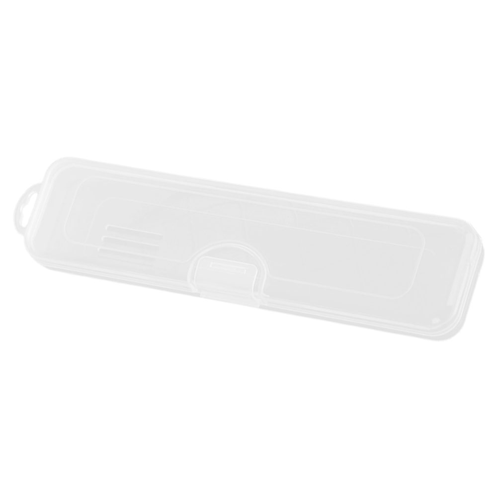 Transparent Toothbrush Case Travel Holder Cutlery Carrying Container