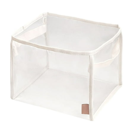 A Transparent Toy Blocks Doll Storage Box Household Multifunctional Large Capacity Storage And Organising Bag Foldable Cloth Organizer For Kids Toys Clothes Books 1Pc 9.17Oz