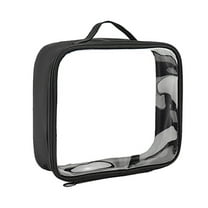 Transparent Travel Cosmetic Bag Makeup Organizer Toiletry Pouch for Women Girls Clear Storage with Zipper