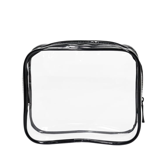 Transparent Travel Organizer Pouch,Reinforced Zipper Clear Travel Toiletry Bag,Reusable Clear Toiletry Storage Case,Wide Opening Multi‑Purpose Travel Quart Sized Bags,Perfect for Airport,Carry