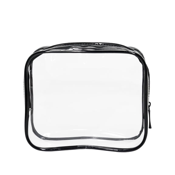 Transparent Travel Organizer Pouch,Reinforced Zipper Clear Travel Toiletry Bag,Reusable Clear Toiletry Storage Case,Wide Opening Multi‑Purpose Travel Quart Sized Bags,Perfect for Airport,Carry
