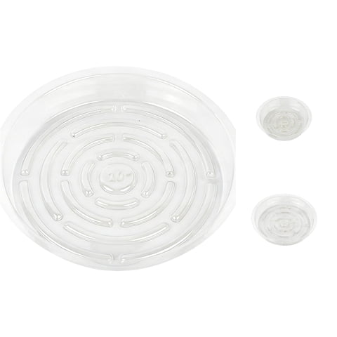 Transparent Tray Solutions for Indoor Outdoor Use 6 8 10 Inch Flower Pot Trays for Home Garden and Water Absorption 5pcs