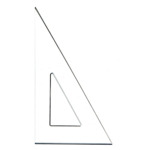 Transparent Triangles scholastic-30/60 degree, 10 in. (pack of 6)