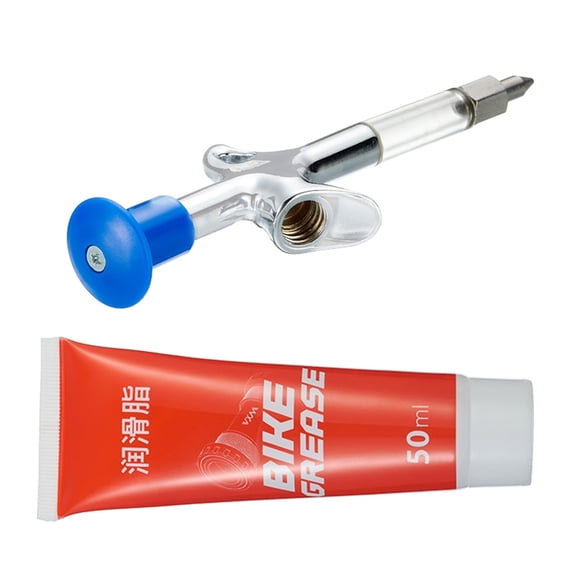 Transparent Tube Oil Injectors Metal Grease Lubrication Tool for Smooth Operations Bike Parts Smooth Cycling Experience