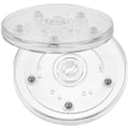 thumbnail image 1 of Transparent Turntable Kitchen Organizer Revolving Condiment Holder 2 Pcs Storage Metal Paper Napkin Seasoning Shelf, 1 of 6
