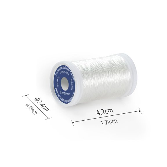 Transparent Ultra-Fine Stretch Thread 0.2mm 2 Roll Pack