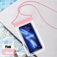 thumbnail image 1 of Transparent Under 7.0 inches Touch Screen Mobile Phone Cover Swimming Case Phone Pouch Waterproof Phone Case PINK, 1 of 8