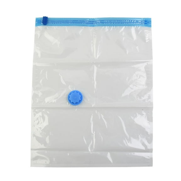 Transparent Vacuum With Valve Bag Folding Compressed Space Saving Clothes Storage Large Plastic Compression Empty Bag 40X50Cm Smile Home