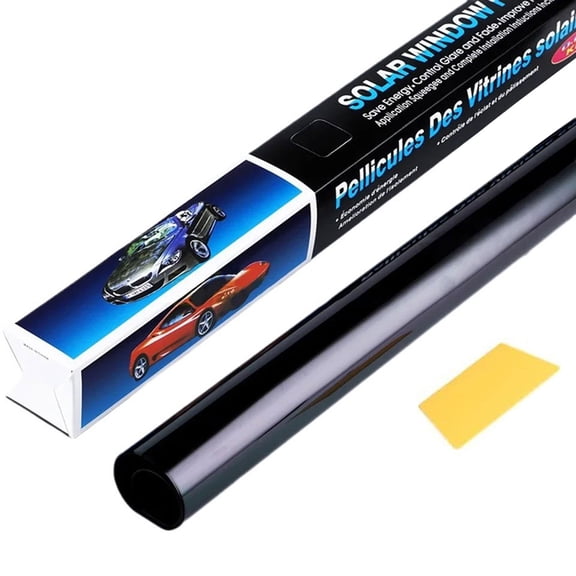 Transparent Vehicle Window Tint Barrier Film 99% Ray Blocking Sun Heat Reduction Privacy Heavy Duty Easy Mounting