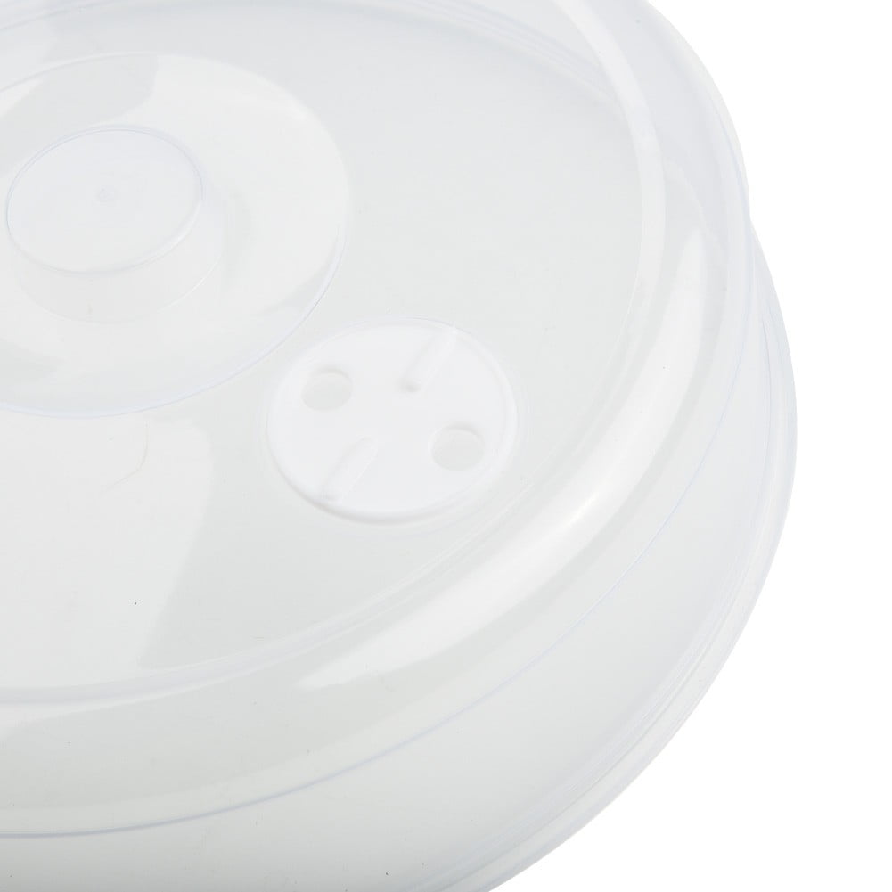 Transparent Ventilated Microwave Food Plate Covers for Easy Cooking
