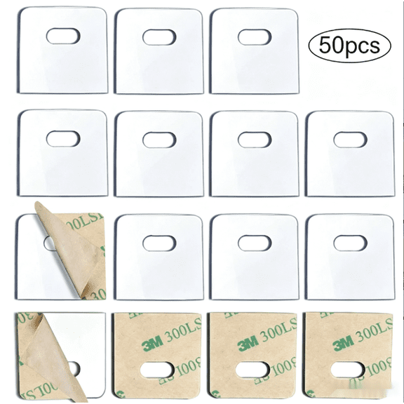Transparent Vertical Blind Repair Tabs Strong Adhesive Replacement Slats Stickers for Sliding Door, Window, Patio Blinds, Durable Plastic Repair Kit (Multi-Pack)
