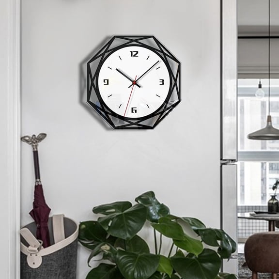 Transparent Wall Clock under $5! Ke1Clo Silent Acrylic Clock, Modern Design for Living Room Bedroom Office