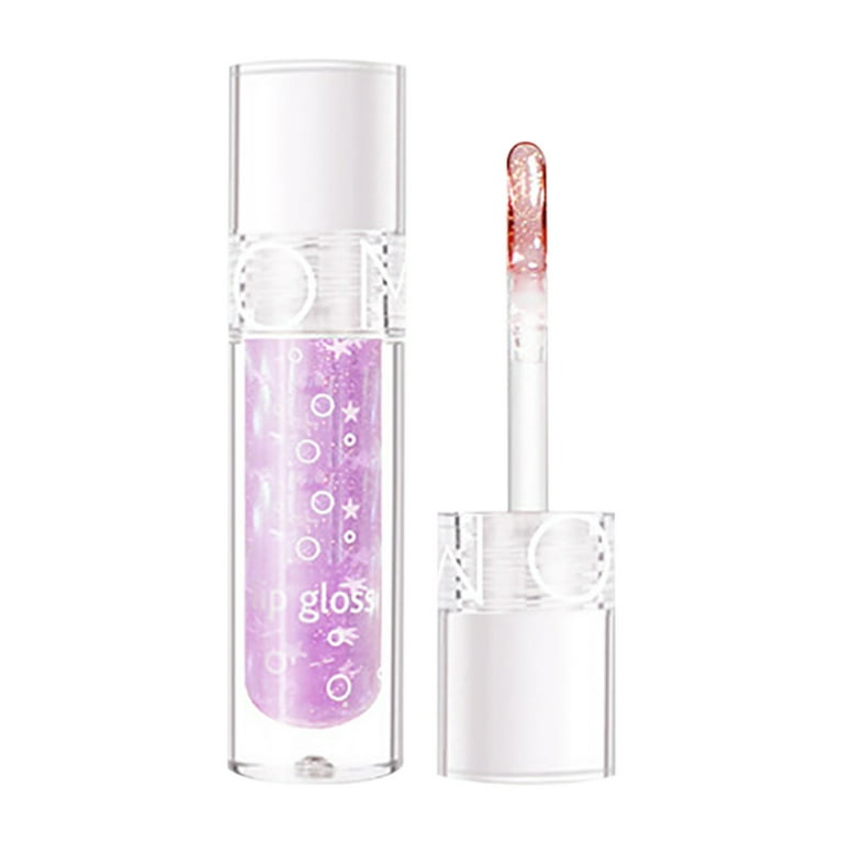 Transparent Water Glossy Gloss Star Rhinestone Pearly Mirror Lip 