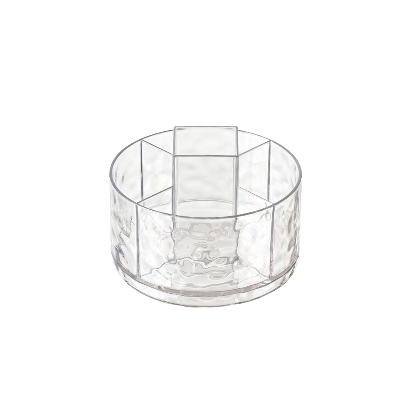 Transparent Water Ripple Design Shelf, Desktop Rotating Storage Box ...