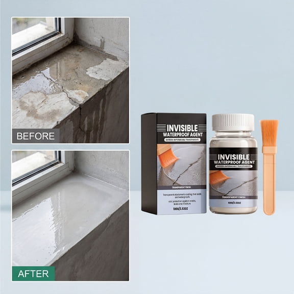 Transparent Waterproof Barrier,Invisible Sealant and Waterproofer,Elastomeric Coating That Seals and Waterproofs,Protection Against Leaks and Dampness