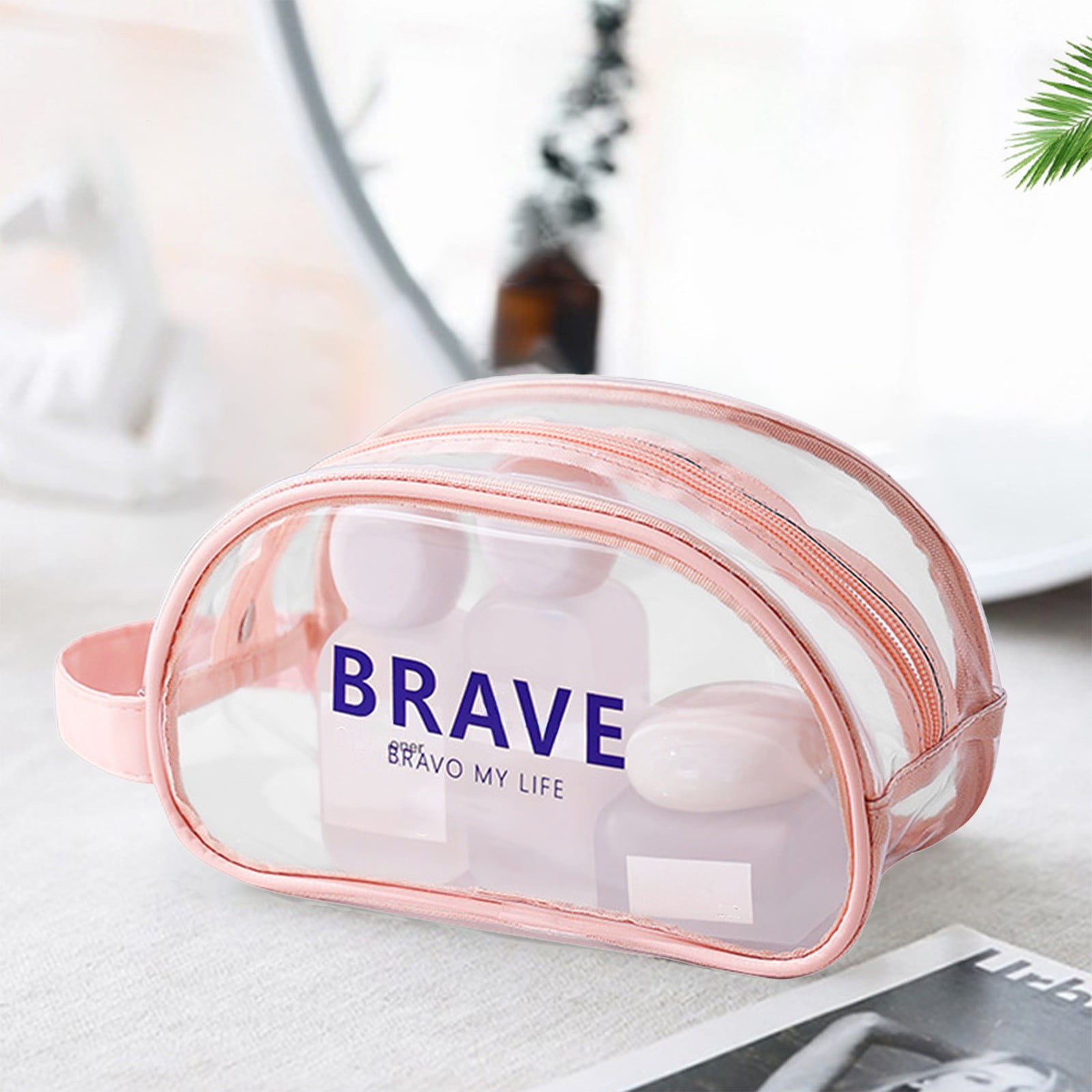 Transparent Waterproof Beach Bag Dry Wet Separation Storage Pouch for ...