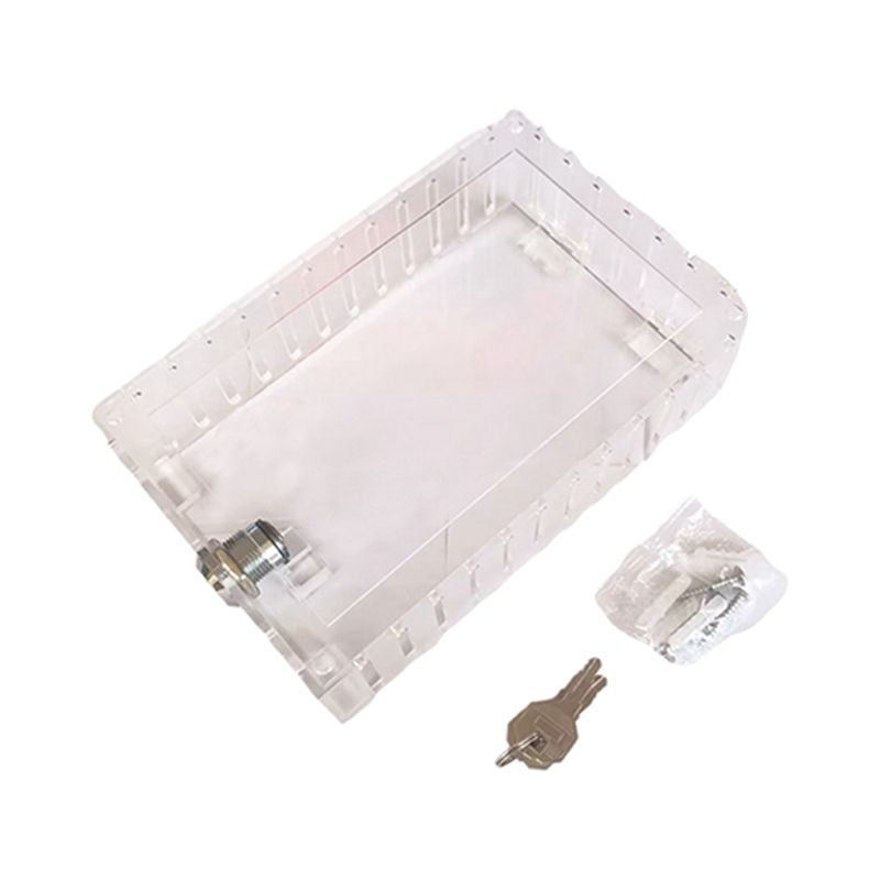 Transparent Waterproof Box Universal Thermostat Lock Box with Key for