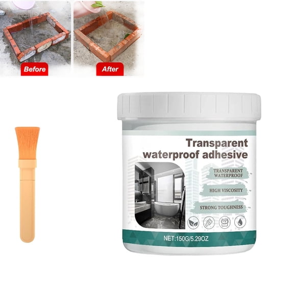 Transparent Waterproof Coating Agent, Invisible Waterproof Insulation Sealant for Indoor & Outdoor,Water-Resistant Anti-Leakage Agent,Water-Based Leak Protection on Roofs,Walls, Garden and Window